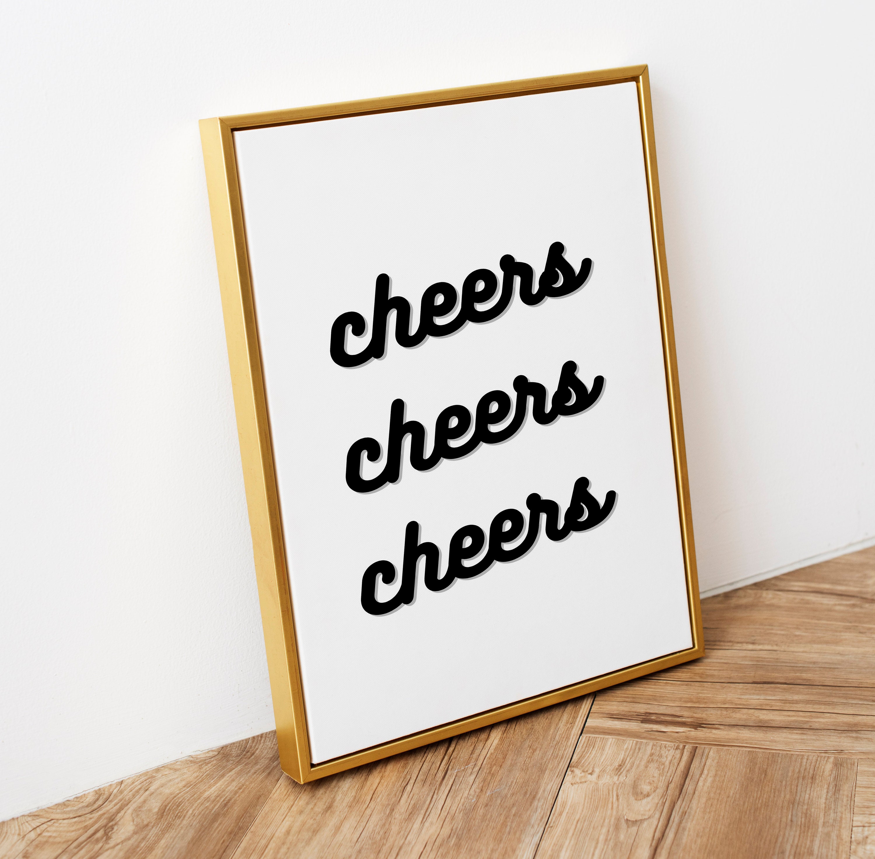 Cheers Printable Poster Cheers Sign Bar Cart Print Bar Cart Decor ...