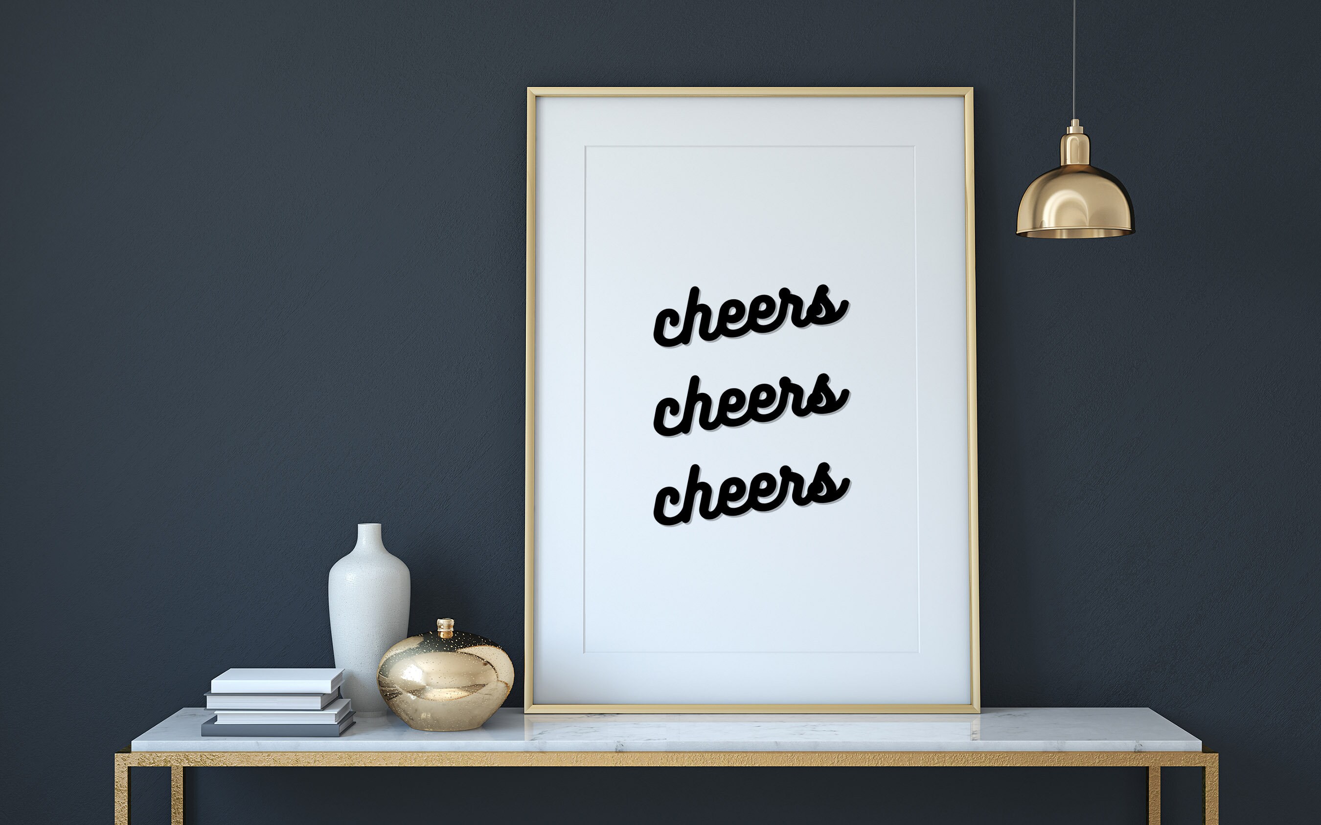 Cheers Printable Poster Cheers Sign Bar Cart Print Bar Cart Decor ...