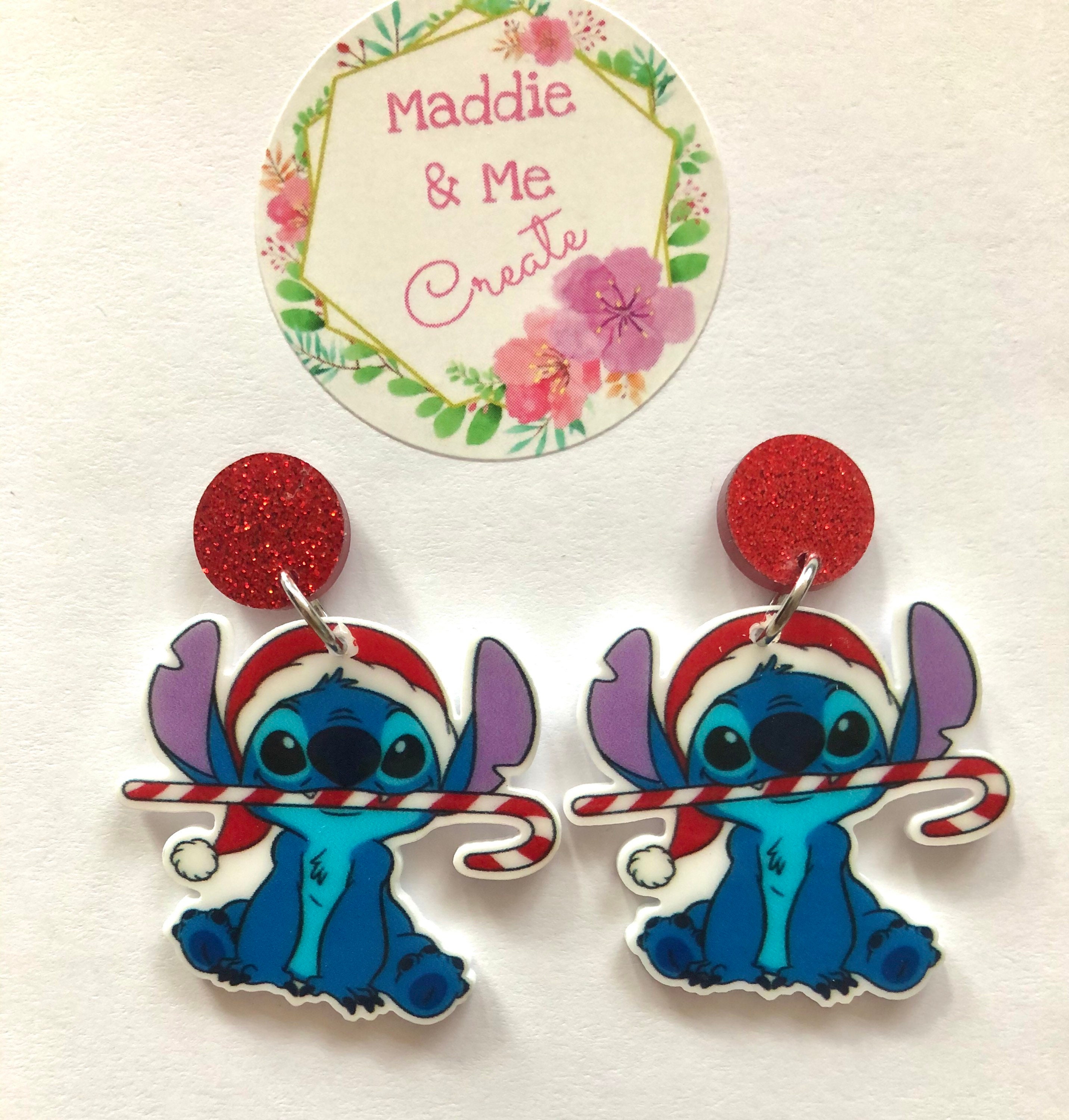 Stitch Christmas Earrings Etsy