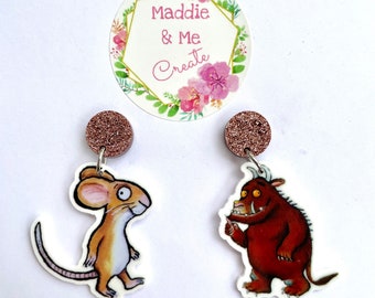 Gruffalo and Big Bad Mouse Earrings