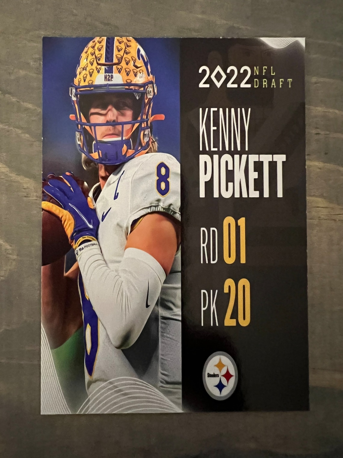 Kenny Pickett 2022 Prism Style Star Rookie Card Pittsburgh Etsy
