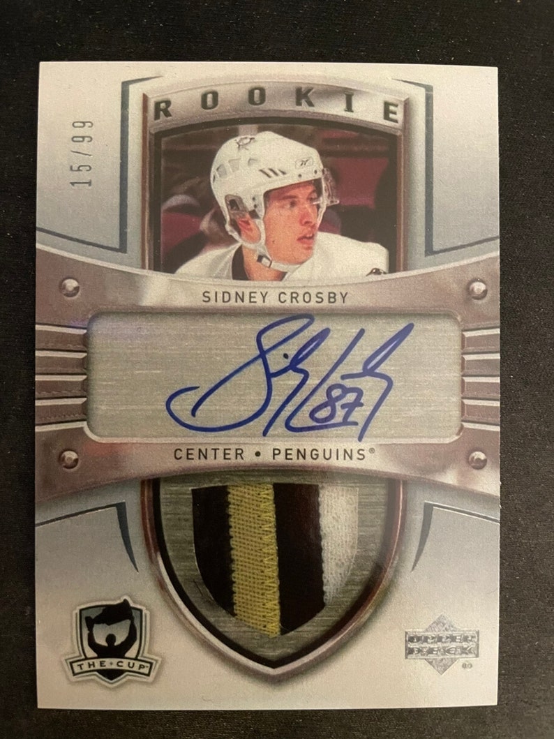 Mint Condition Sidney Crosby 2005-06 UD The Cup Rookie Auto Facsimile