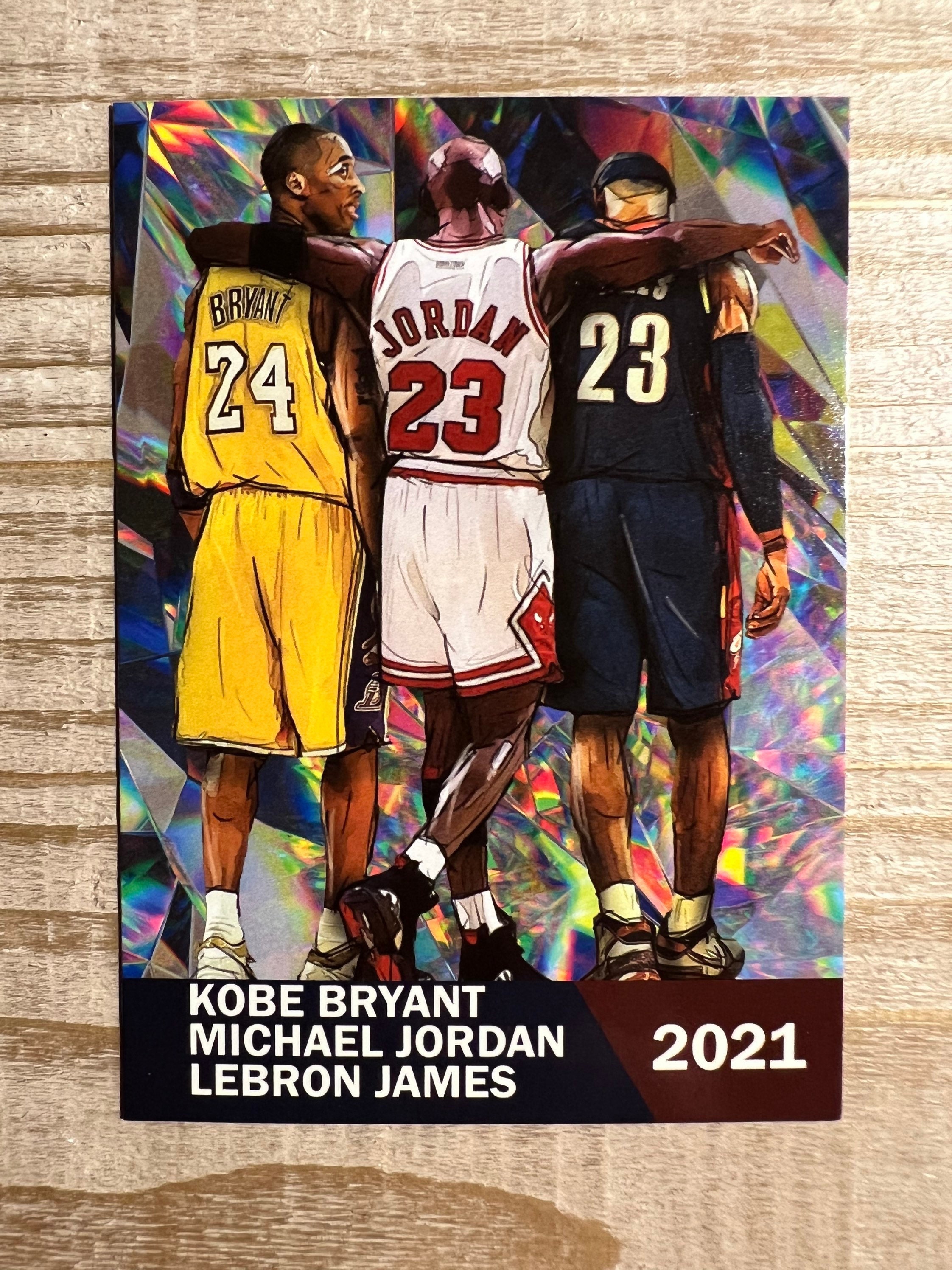 Kobe Bryant Michael Jordan LeBron James NBA Basketball Poster | lupon ...