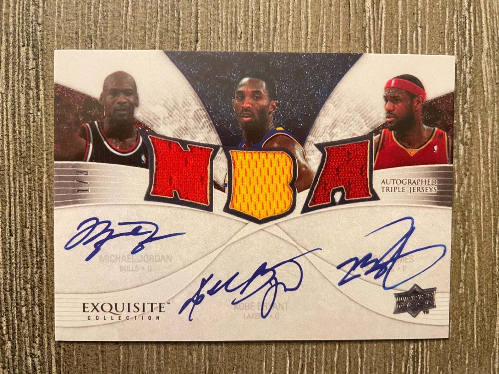 Michael Jordan Kobe Bryant & Lebron James NBA Triple Jersey Etsy España