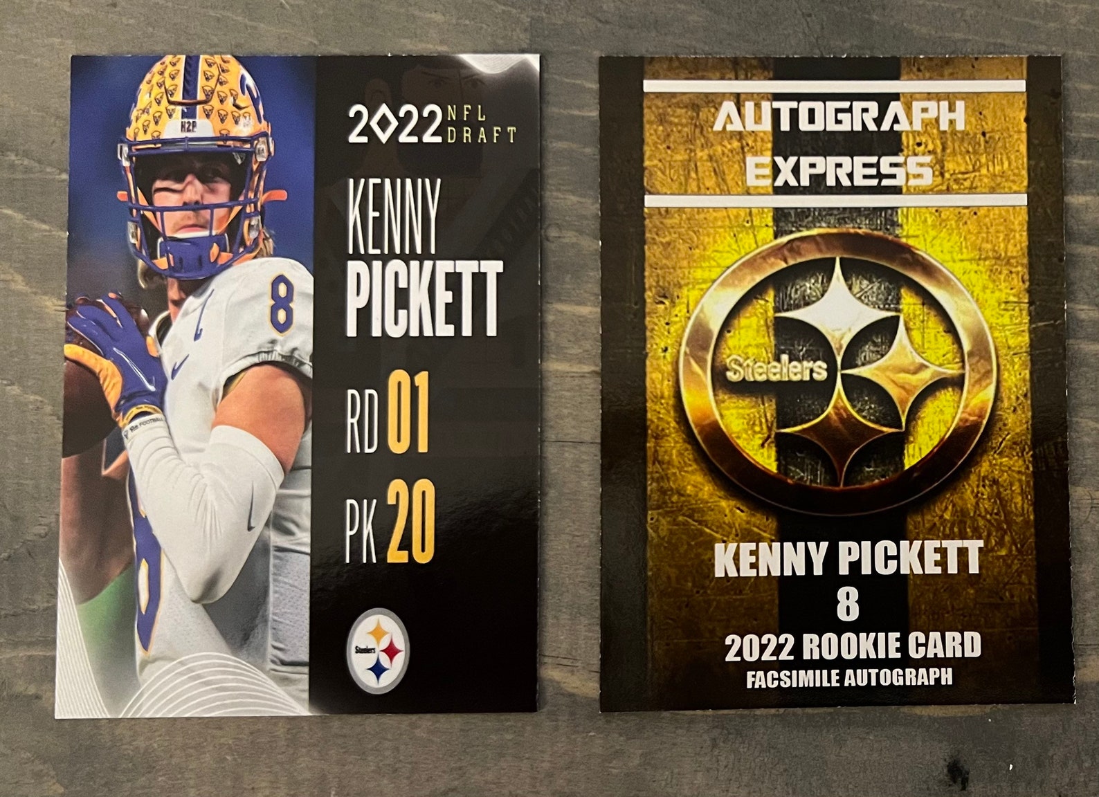 Kenny Pickett Lot of 2 2022 Rookie Cards Pittsburgh Steelers Etsy