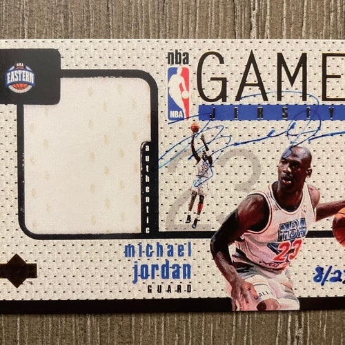 Michael Jordan 1998 Nba All Star Game Jersey Reprint Auto Etsy