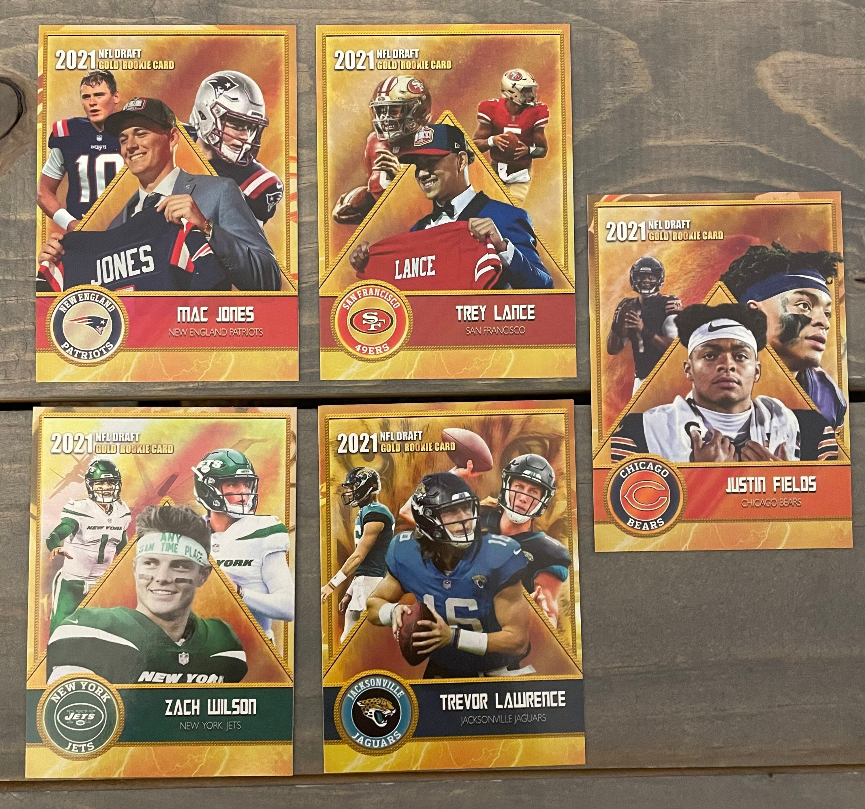 2021 Gold Rookie Draft Class Lot of 5 Card Lawrence | Etsy