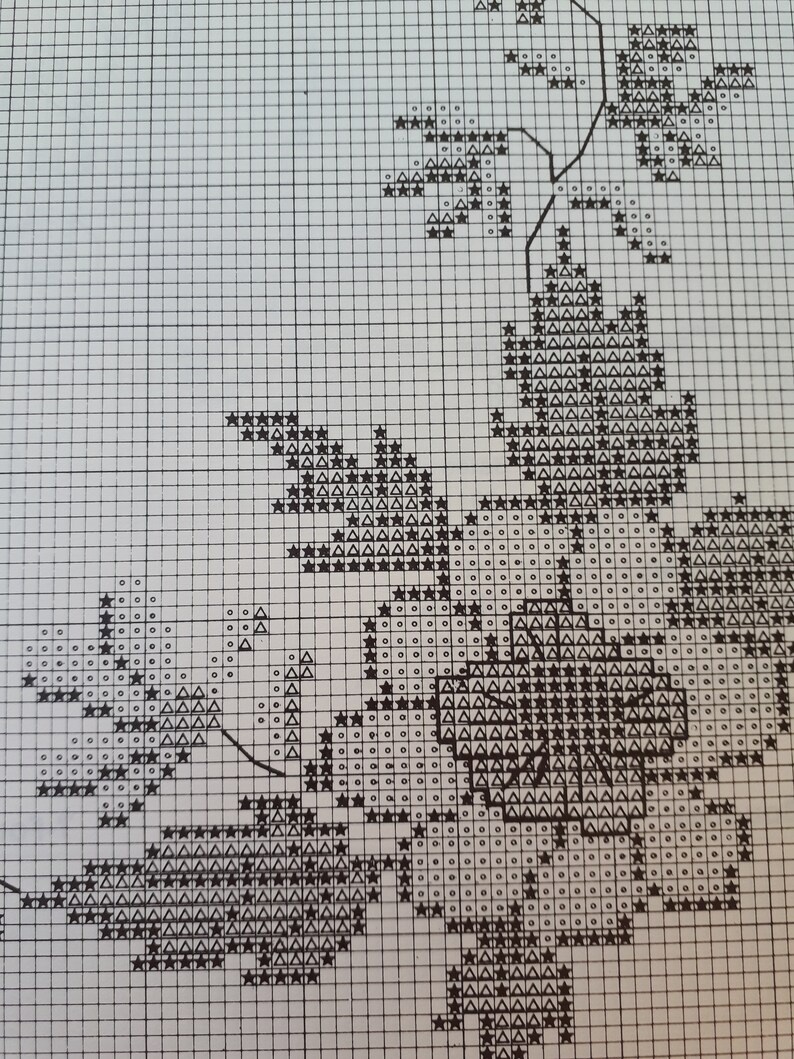 Cross stitch patterns for placemats /& napkins from American School of Needlework