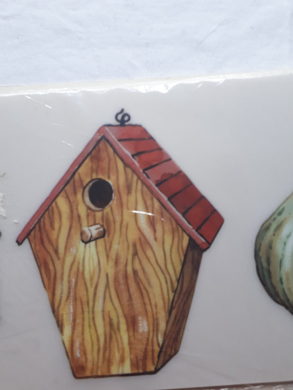 12 pack instant stencils rub on transfer bird houses for Etsy