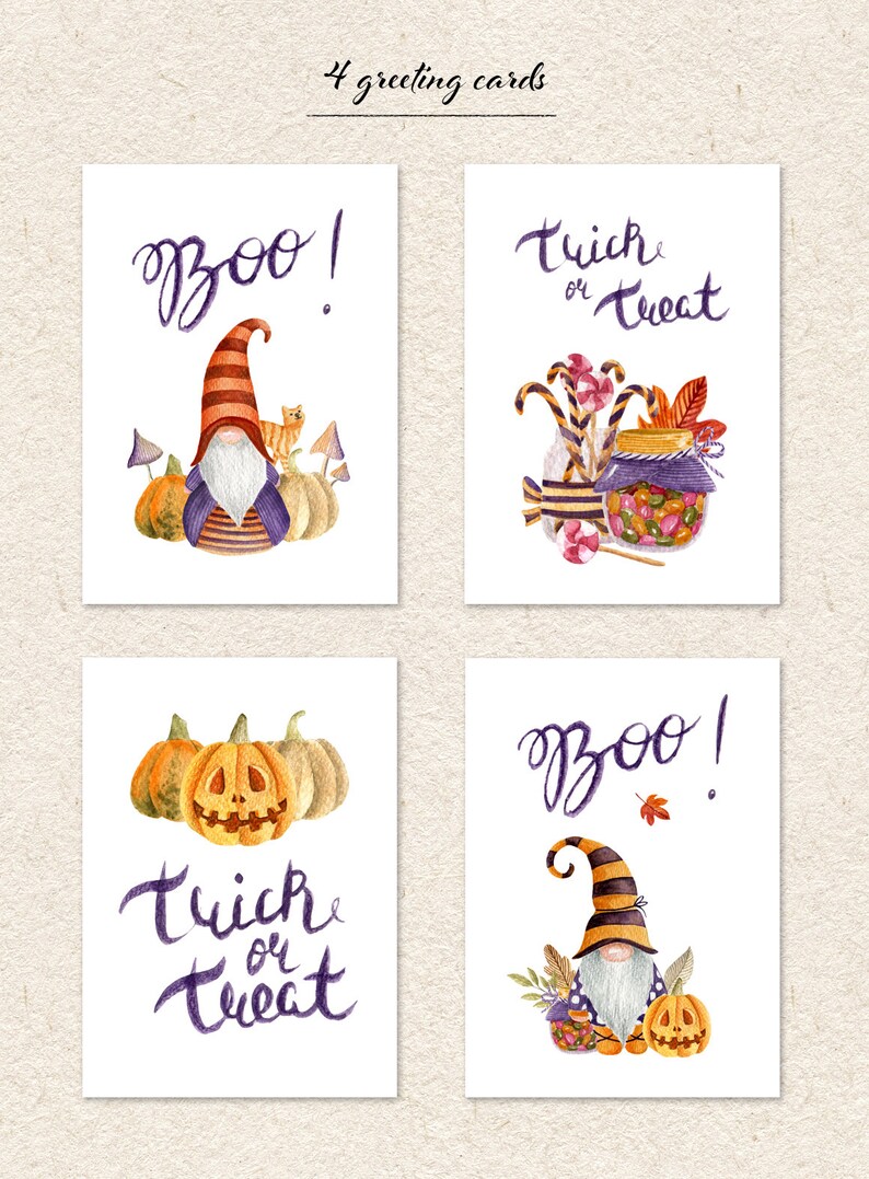 Download Halloween clipart gnome clipart watercolor dwarf ...