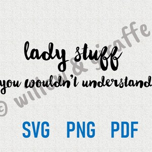lady stuff SVG