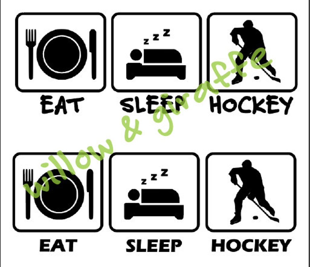 Eat Sleep Hockey SVG Etsy