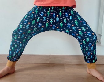 Pantalon évolutif bébé/enfant style "sarouel" - sarouel - coton - ROBOTS