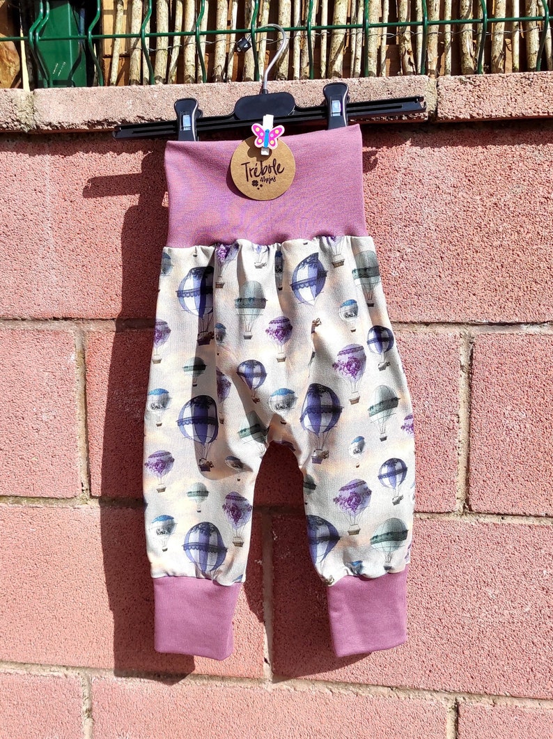 Pantalon bébé de style harem évolutif coton oekotex standard 100 Ballons image 1