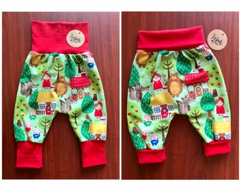 Pantalón bebé estilo "harem" evolutivo - algodón oekotex standard 100 - Cuentos