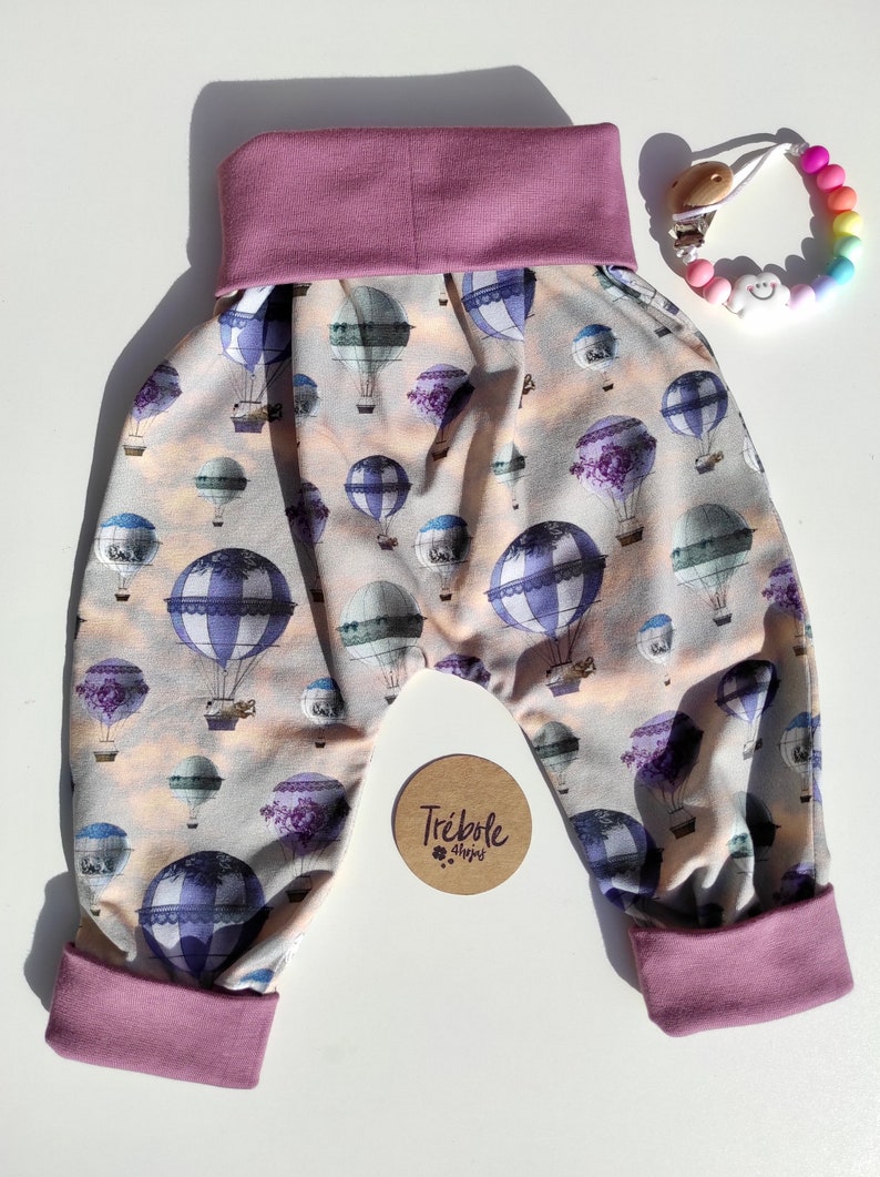 Pantalon bébé de style harem évolutif coton oekotex standard 100 Ballons image 4