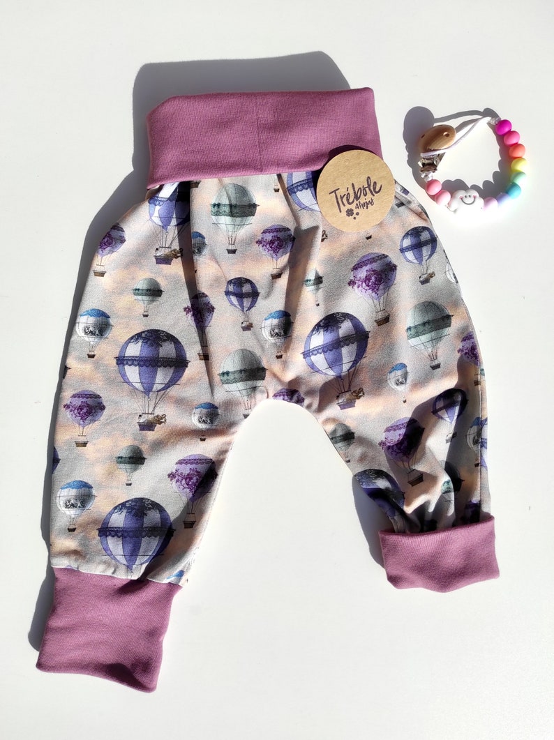 Pantalon bébé de style harem évolutif coton oekotex standard 100 Ballons image 3