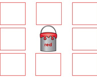 Color Matching worksheet busy binder page Preschool tot school kindergarten curriculum