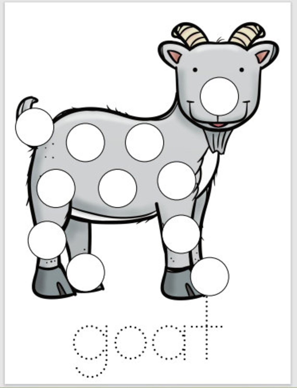 Farm Animal Dot Marker Worksheets - Etsy