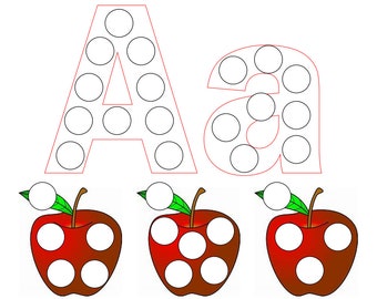 Alphabet Dot Marker Worksheets - Toddler School Curriculum