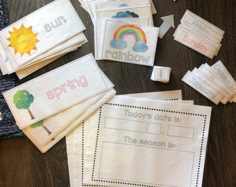 Weather & Seasons Learning Printables – Homeschool Busy Binder (PDF Pattern)