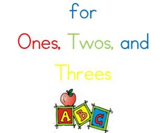 TOT SCHOOL PRESCHOOL Curriculum: Bible ABCs for Ones, Twos, and Threes