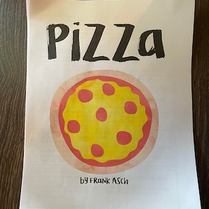 Pizza by Frank Asch Book Companion - Preschool Letter P Unit