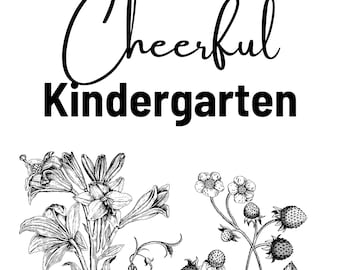 A Cheerful Kindergarten - Homeschool Curriculum Preschool Kindergarten Curriculum Early Years