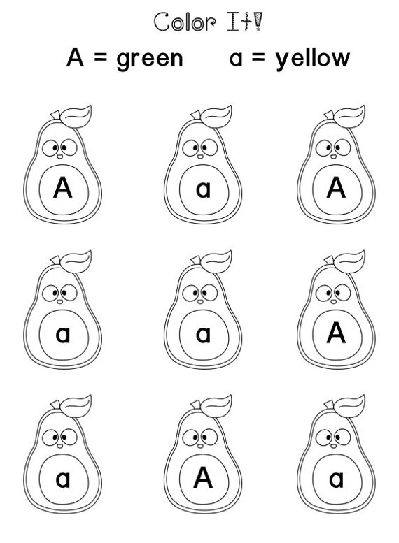 alphabet coloring pages letter worksheets uppercase and etsy