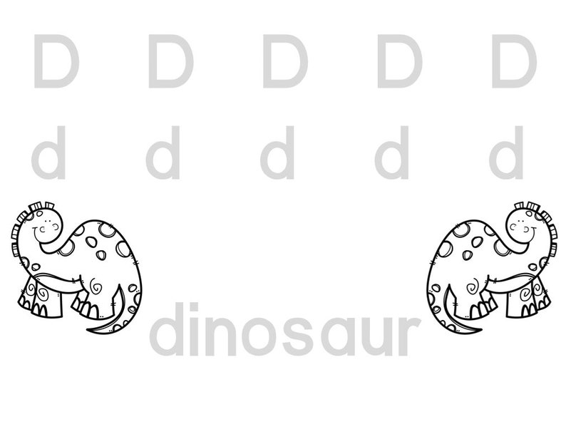 D - Letter of the Week D is for Dinosaur - Preschool Curriculum ...