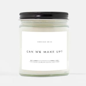 Kunnen we een kaars maken | Handgegoten 9 oz. | Excusescadeau, spijtcadeau, sorry cadeau, ik haat dit, kunnen we kussen en goedmaken, cadeau I Miss You