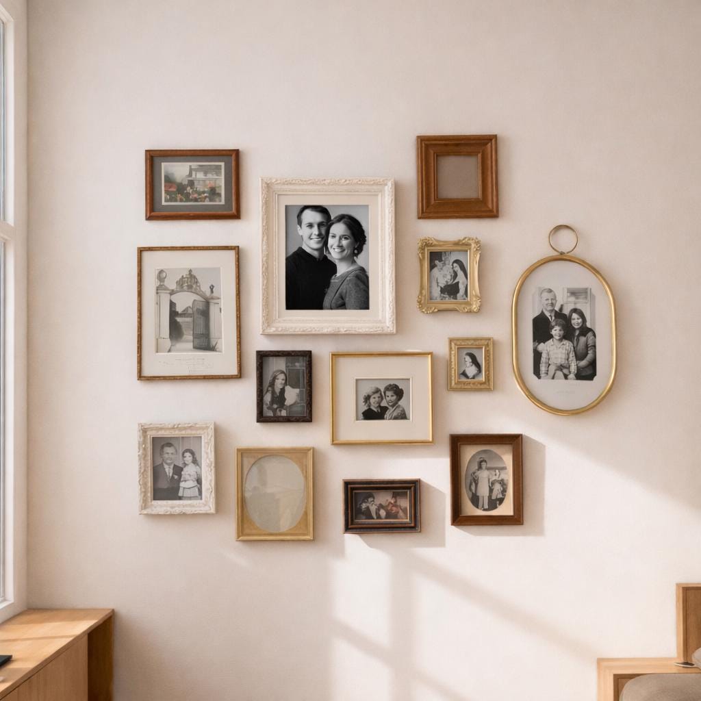 Mixed Vintage Frames | Curated Gallery Wall Set | Ornate Gold Frames ...
