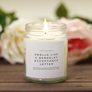 Vela con aroma a carta de aceptación (personalizada) (vertida a mano, 9 oz)
