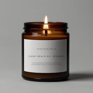 Cash heelt alle wonden | Handgegoten 9 oz. | Minimal, Excuses, Spijt, I'm Sorry, I Hate This, Kiss & Make-up, I Miss You, Verzoening