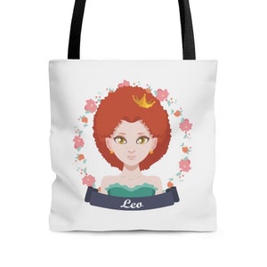 Leo Tote Bag - Leo Zodiac Sign Tote Bag - Leo Star Sign Tote Bag
