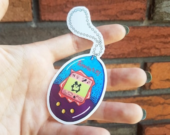 Sticker Tamagotchi 90s nostalgic vintage toys kids japan children scrapbook keychain decoration robot technologic game colorful stationary