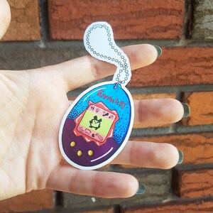 Sticker Tamagotchi 90s nostalgic vintage toys kids japan children scrapbook keychain decoration robot technologic game colorful stationary