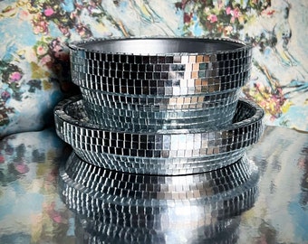 Medium disco pot for cactus succulent mirror decoration home decor plant flower gardening garden gift maximalism office living room bedroom