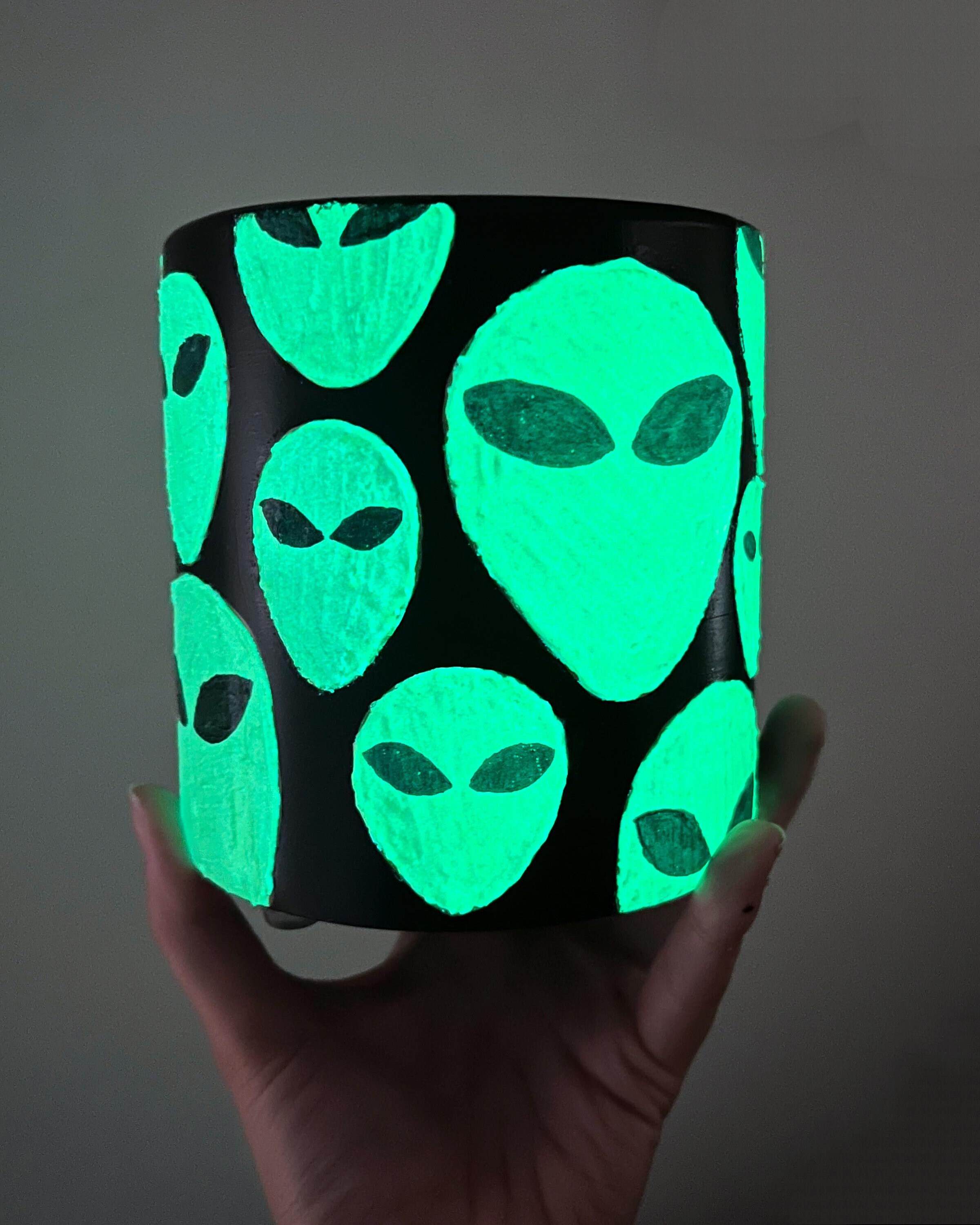 Large Alien Pot GLOW in THE DARK Galaxy Plant Garden Botanical ...