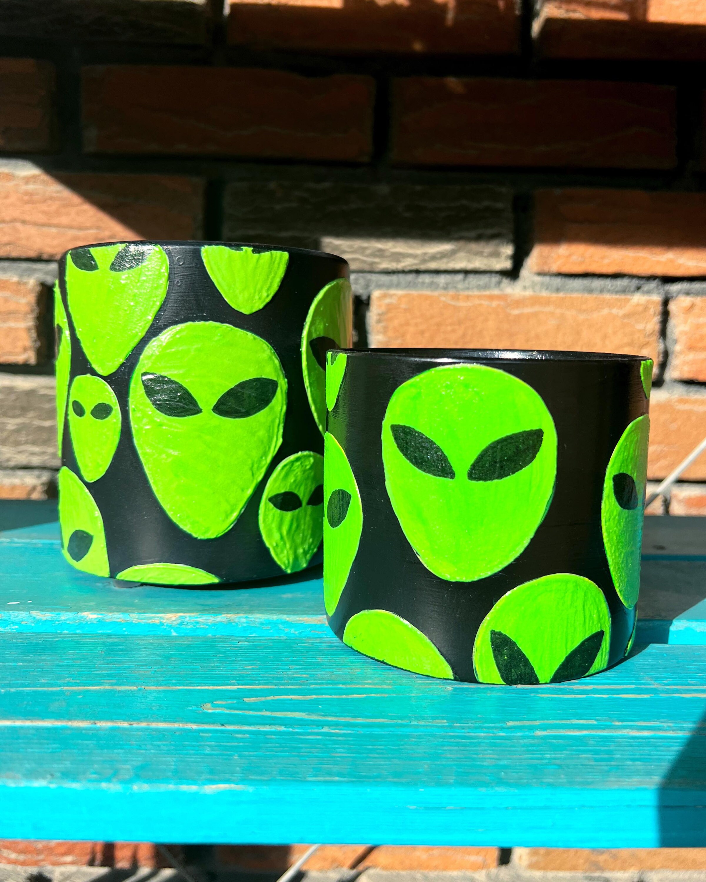Large Alien Pot GLOW in THE DARK Galaxy Plant Garden Botanical ...