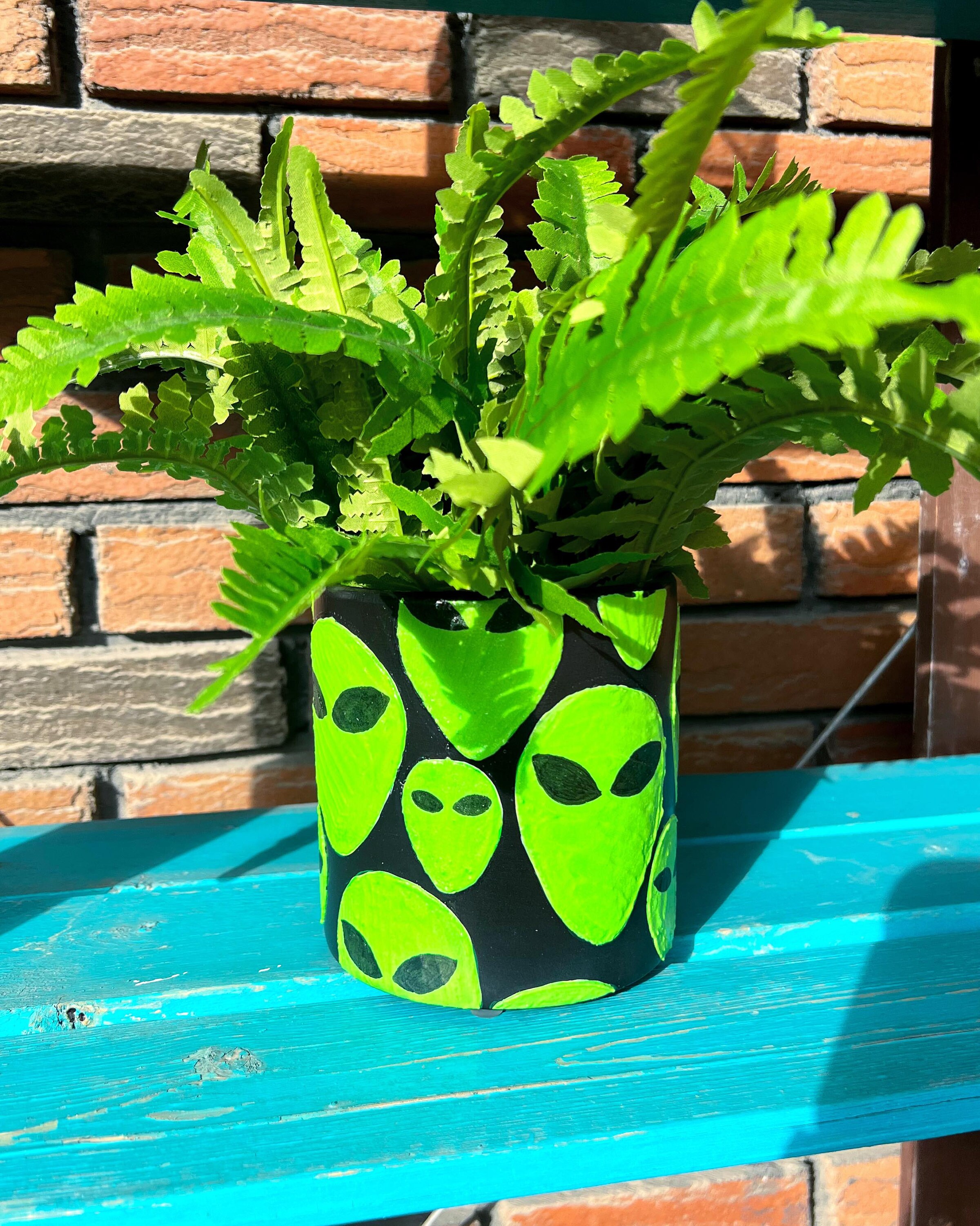 Large Alien Pot GLOW in THE DARK Galaxy Plant Garden Botanical ...