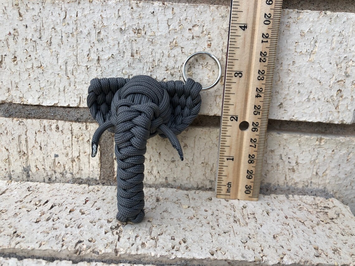 Elephant Keychain Etsy