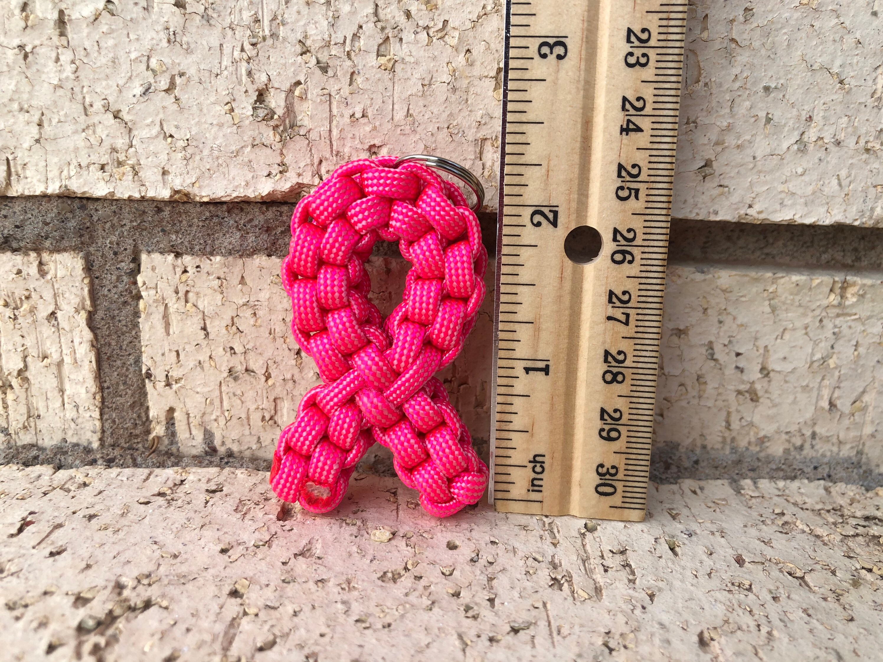 Cancer Ribbon Keychain | Etsy