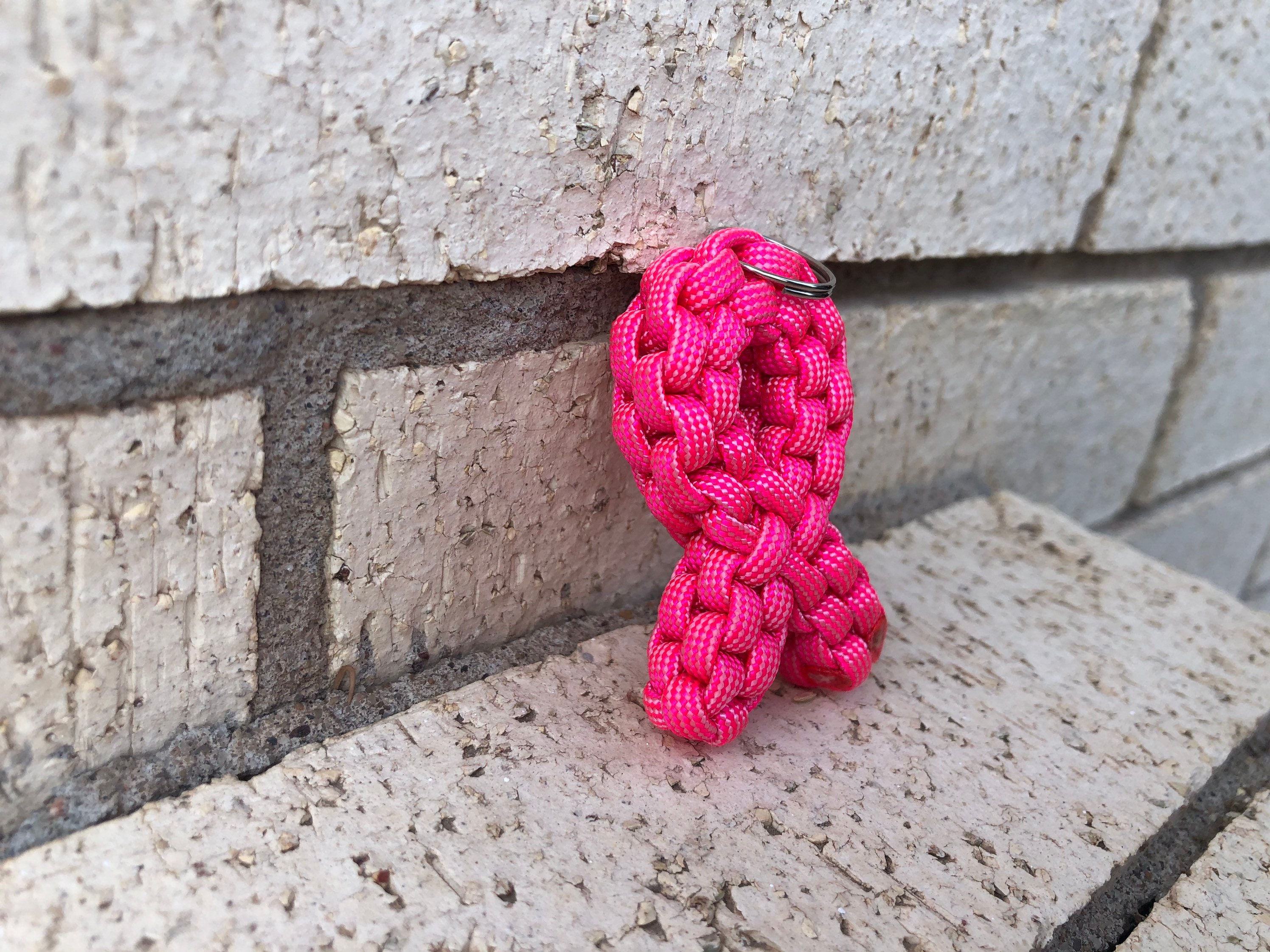 Cancer Ribbon Keychain Etsy