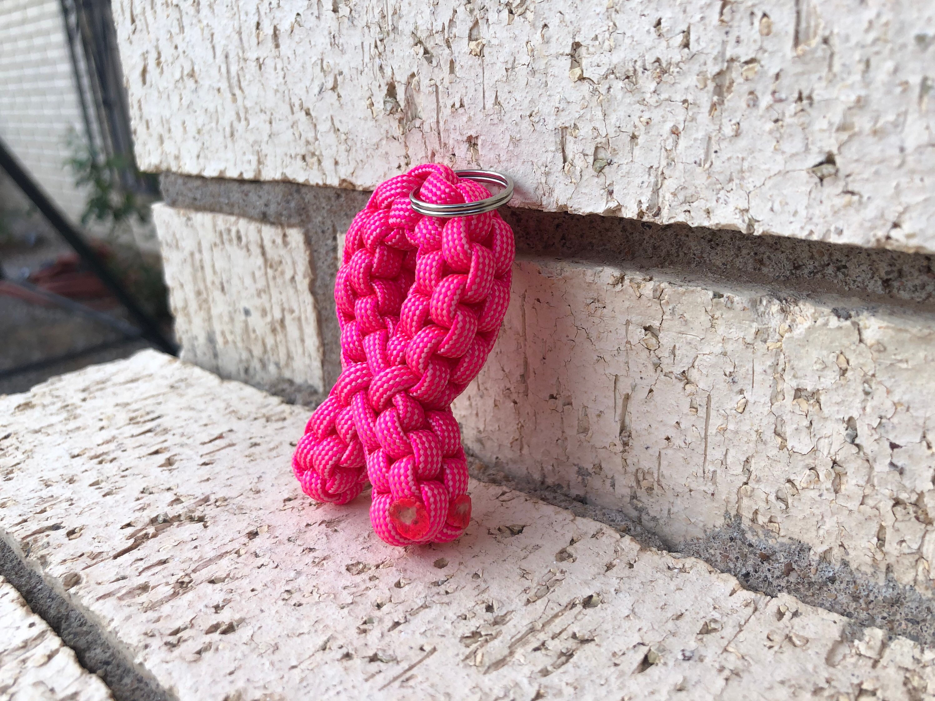 Cancer Ribbon Keychain Etsy