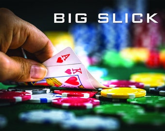 Big Slick, Ace King, Poker Decor, Paper Print, Acrylic Image