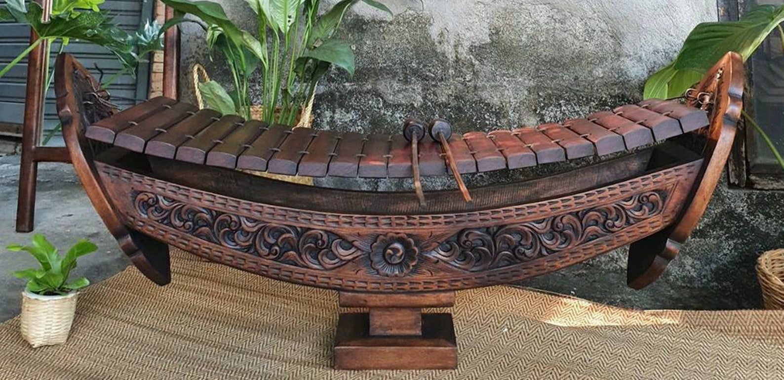Ranat Ek Thai Xylophone Wood Gamelan Thai Concert Instrument Etsy
