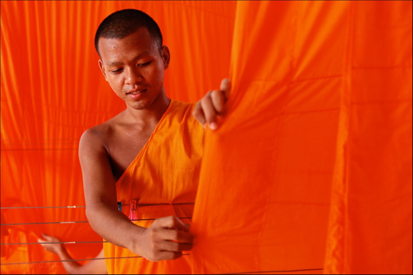 Thai Buddhist Monk's Robe Premium Set 7 pcs Priest Costume Etsy