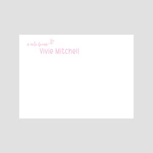 Papelería personalizada / S / Papelería personalizada / Juego de papelería personalizada / Agradecimiento personal / Papelería para niños / Una pequeña nota