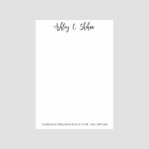 Benutzerdefinierte Name Grußkarte | Personalisiertes Briefpapier | Personalisiertes Briefpapier Persönliches Dankeschön |  Name und Kontakt Danke